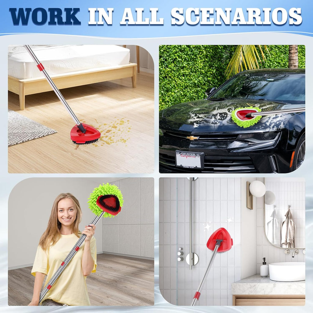 Wa.IE JiemiMicrofiber Spin Mop Refills Head Compatible for EasyWring 1-Tank System,1 Mop Scrub