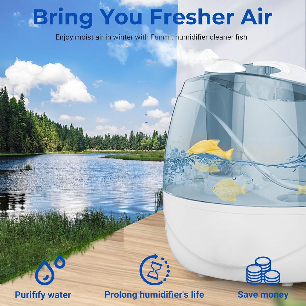 12 Pack Universal Humidifier Cleaner Fish Compatible with Almost All Humidifiers and Fish Tanks