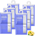 CLEVAST Moisture Absorbers Packets, 15.2 OZ, 6 Pack, Lemon Fragrance Big Dehumidifier Bags for