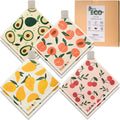 Swedish Dishcloths for Kitchen, 8 Pack Reusable Paper Towels with Clips, Non-Scratch Swedish