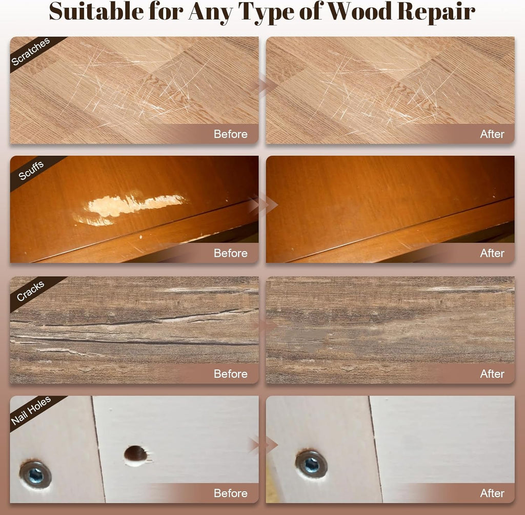 20 Colors Wood Filler Sticks Furniture Markers Touch up,Fill Putty Stick for Repair Furniture