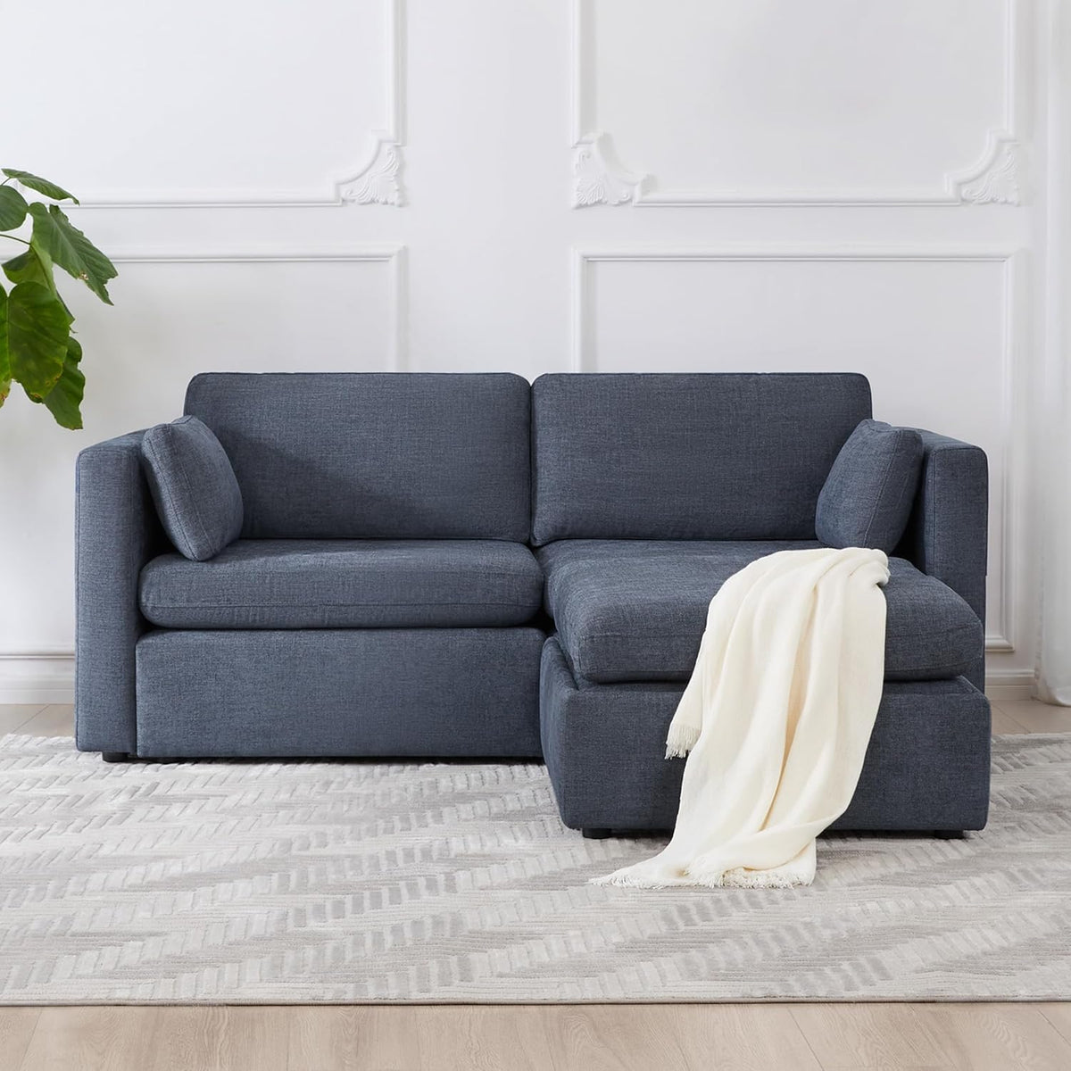 CHITA Modular Sectional Sofa, FSC Certified L Shaped Couch with Reversible Chaise, Modular