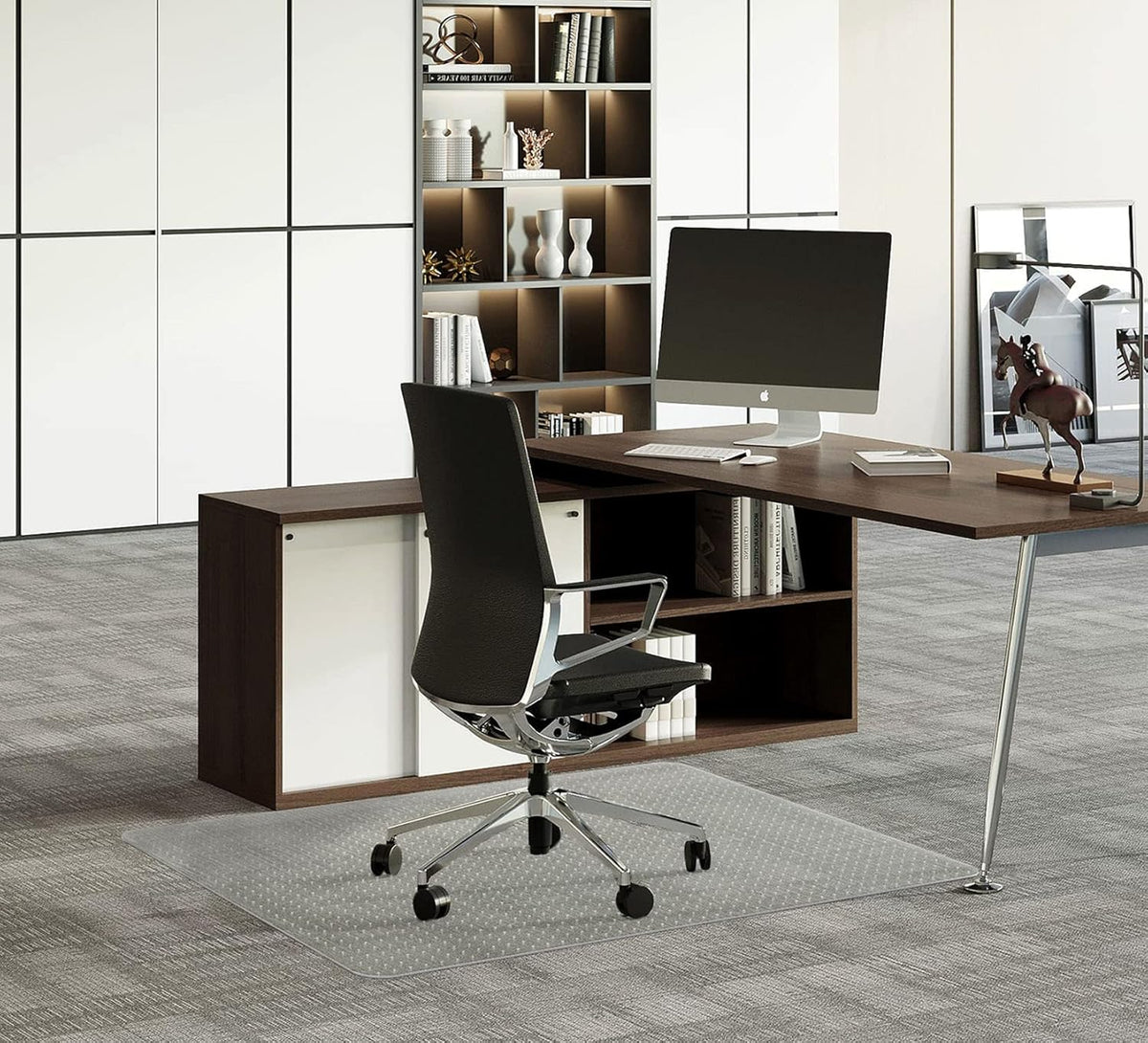 FuturHydro Office Chair Mat for Carpet, 46" x 60" Clear Office Home Floor Protector Mat