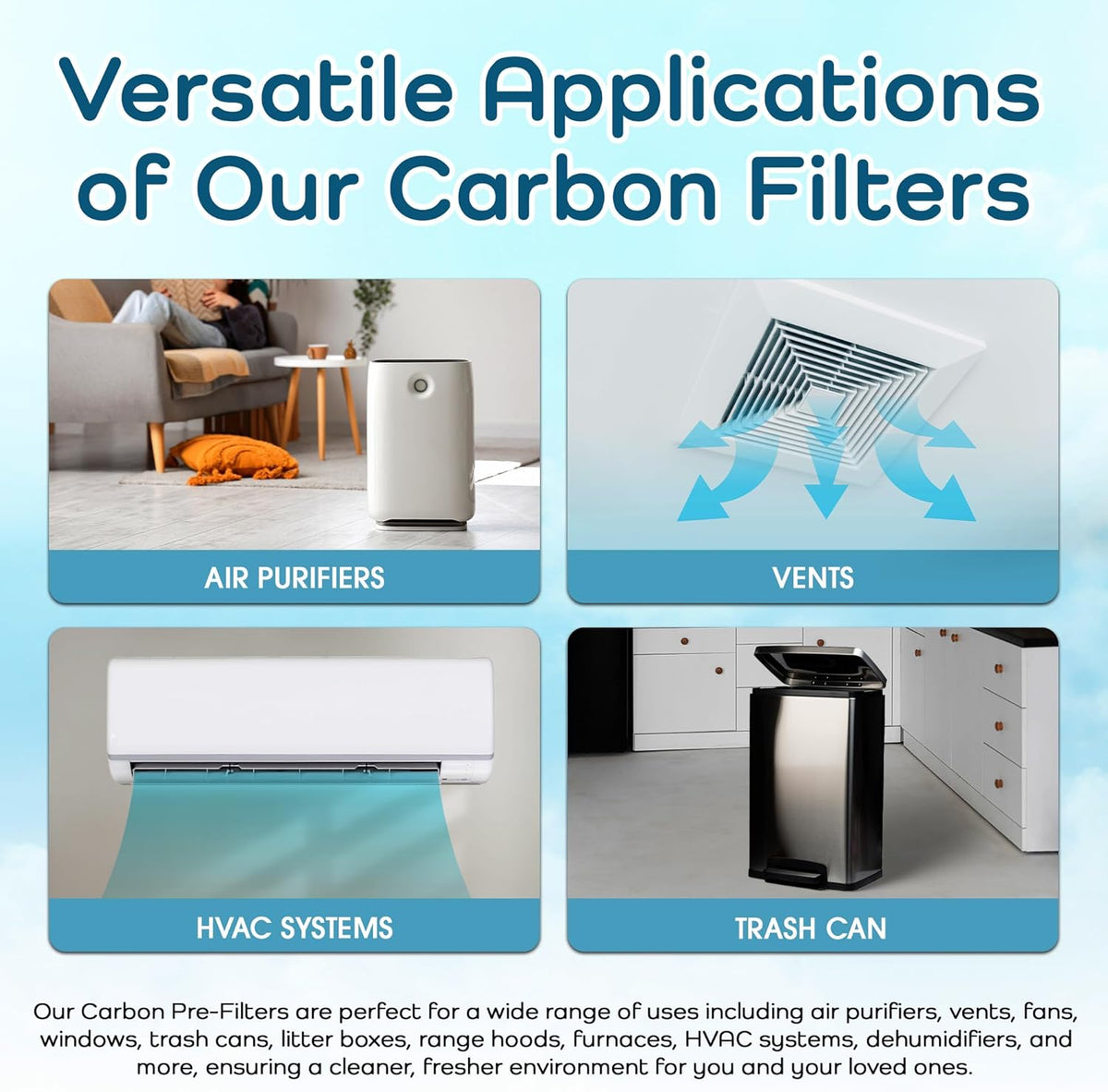 Breathe Naturally "R" Replacement Filters Compatible with Honeywell Air Purifier HPA300 or or