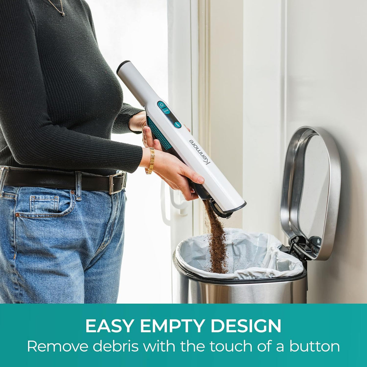 Kenmore HV3005 11.1V Cordless Handheld Vacuum Cleaner Lightweight Versatile and Portable Hand Vac