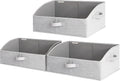 StorageWorks Closet Storage Bins, Trapezoid Organizer Box for Shelves, Fabric Clothes Bin, Foldable