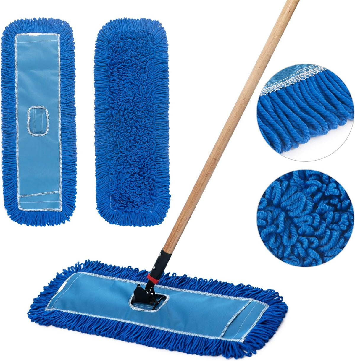 Matthew 36'' Microfiber Loop Dust Mop Washable Commercial&Residential Heavy Duty Mop Head