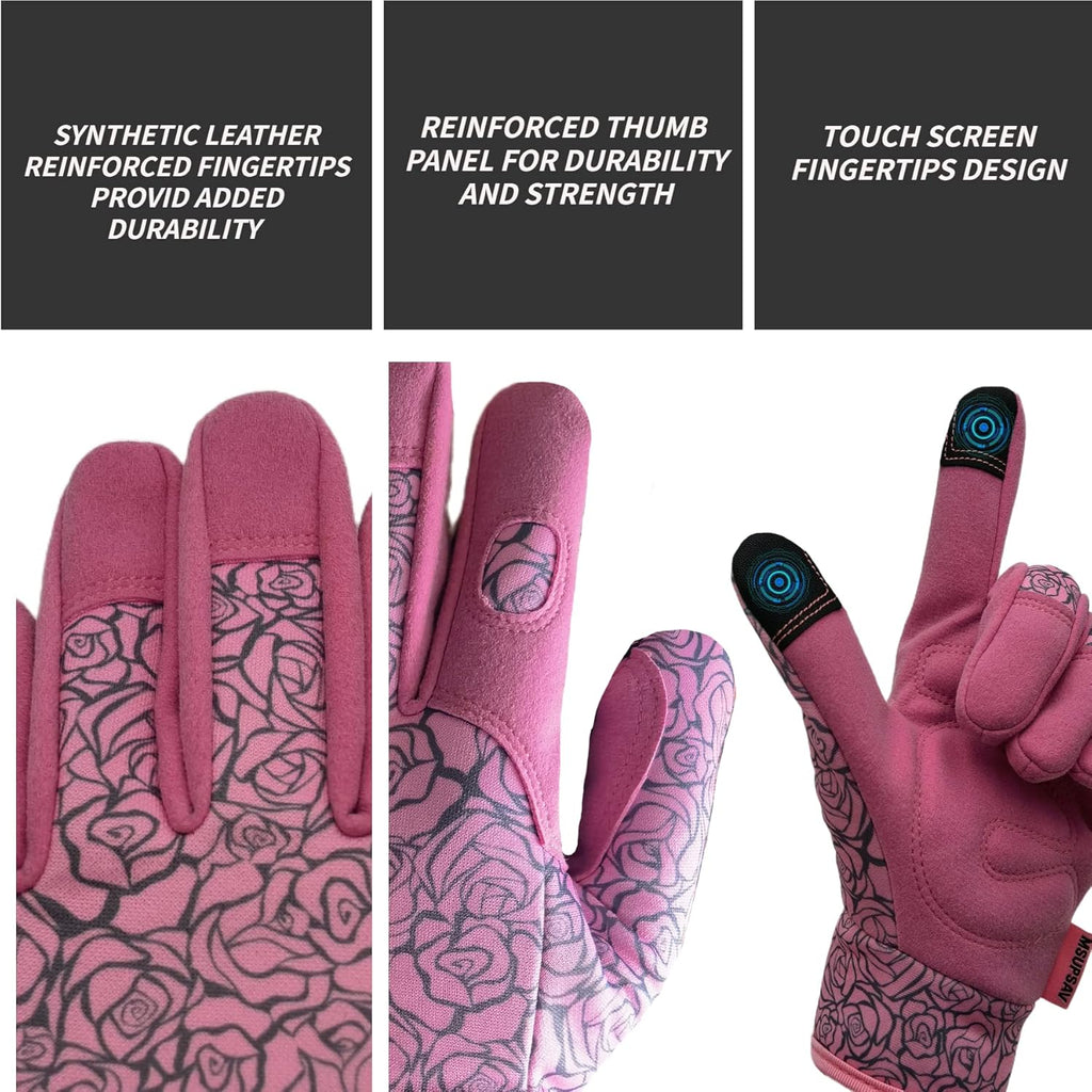 Thorn Proof&Puncture Resistant Gardening Gloves with Grip,Garden Gloves for Women, Leather Work
