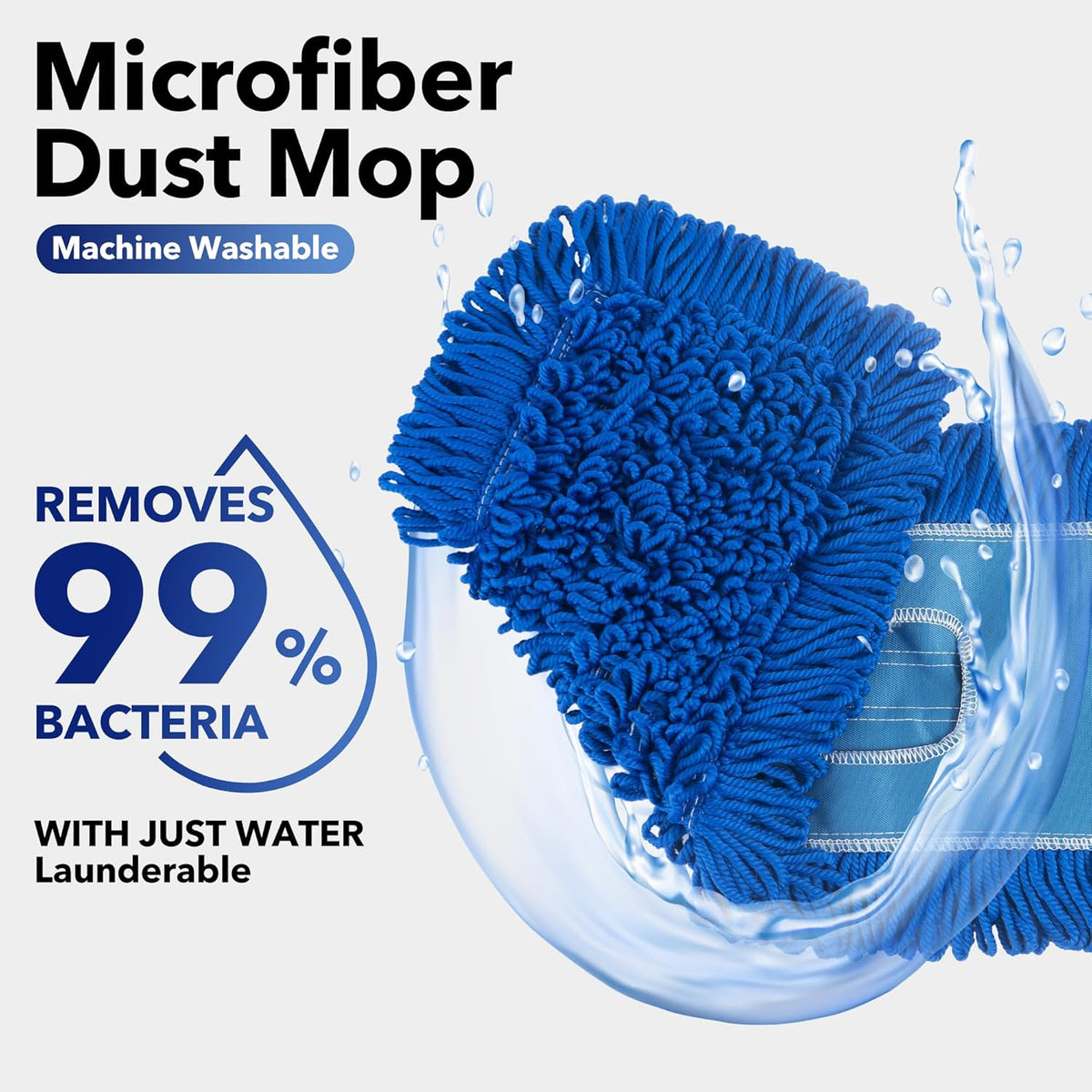 Matthew 24'' Microfiber Loop Dust Mop Washable Commercial&Residential Heavy Duty Mop Head