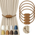 Magnetic Curtain Tiebacks Rope Curtain Tie Backs for Curtains 4 Pack Curtain Holders for Drapes