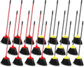 WILLBOND 20 Pcs Heavy Duty Broom Outdoor Indoor Commercial Angle Brooms Bulk for Courtyard Garage