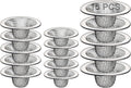 Bathroom Mesh Sink Drain Strainer Screen, 15PCS Drain Mesh Basket Cover Stainless Steel Slop Basket