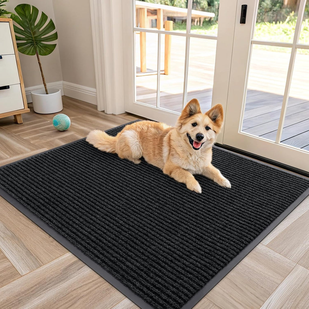 OLANLY Front Door Mat Indoor Outdoor Entrance, Waterproof Heavy Duty Doormat, Fade Resistant, Low