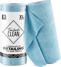 Fantasticlean XL Tear-Away Microfiber Cleaning Cloth Roll, 16'' by 16''- 36 Sheets, Thick & Large