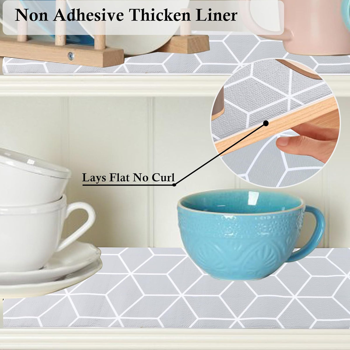 Shelf Cabinet Liner 10 Inch Wide X 20 Ft Waterproof Kitchen Cabinet Drawer Paper Mat Non Slip