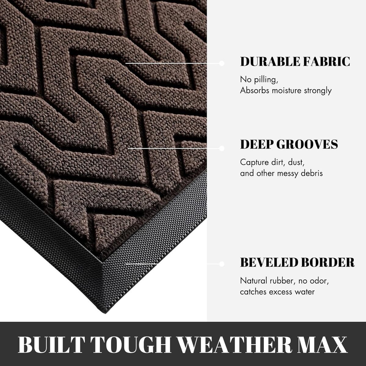 Yimobra 72x24 Indoor Outdoor Runner Rug, Heavy-Duty Waterproof Entrance Mat for High Traffic Areas