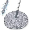 Self-Wringing Twist Mop for Floor Cleaning, Long Handled Microfiber Floor Mop with Top Scouring Pad