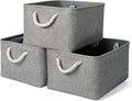 TheWarmHome Storage Bins - 3PCS Fabric Storage Baskets for Organizing Shelves | Large Basket Closet