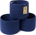 Small Basket for Organizing | Cube Shelf Closet Storage Baskets | 9.7×9.7×7.1” | Woven Rope Gift