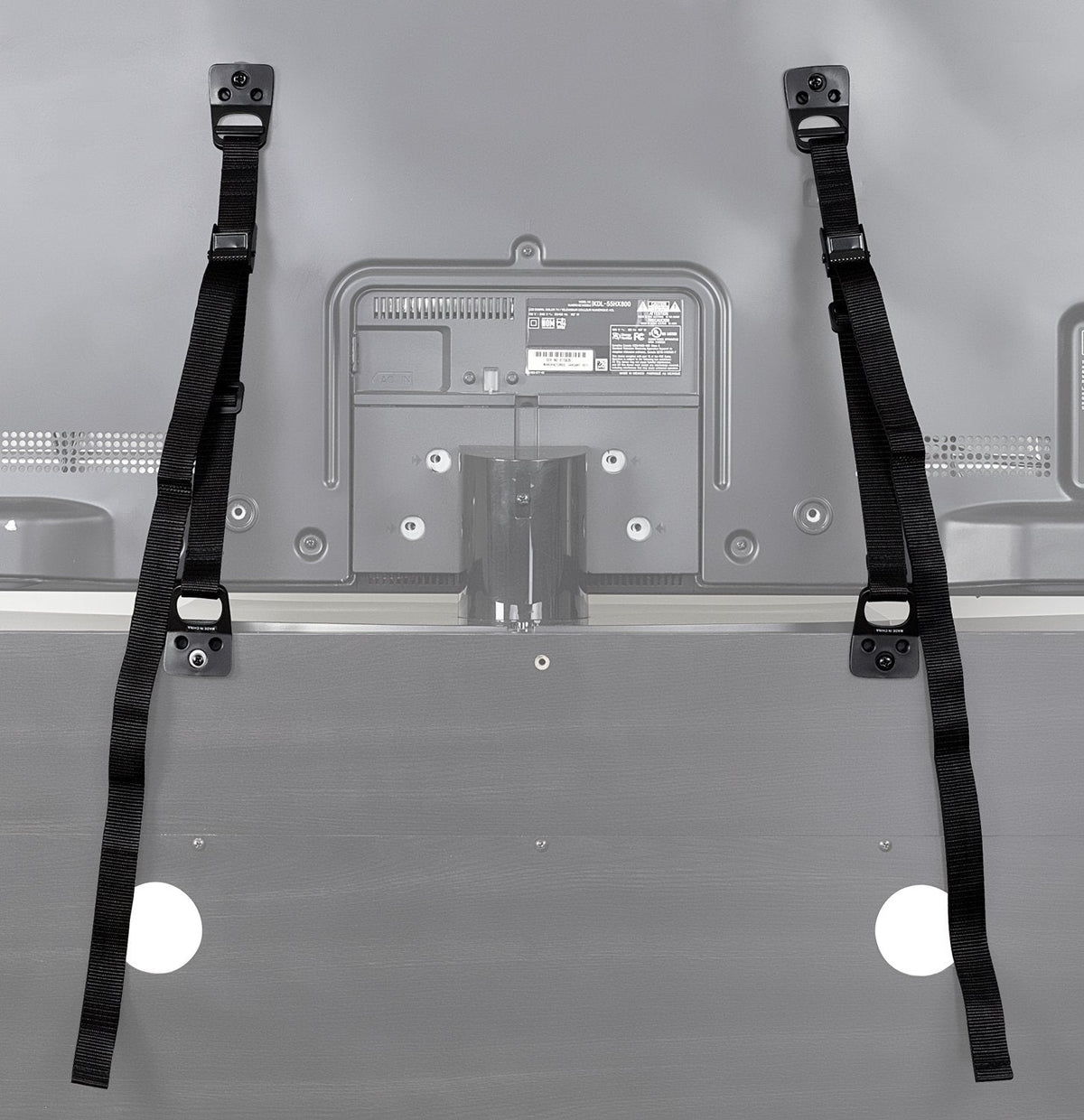 Mount-It! Safety Straps for TV, Furniture, Bookcase, Dresser and TV Stands - Anti-Tip Strap