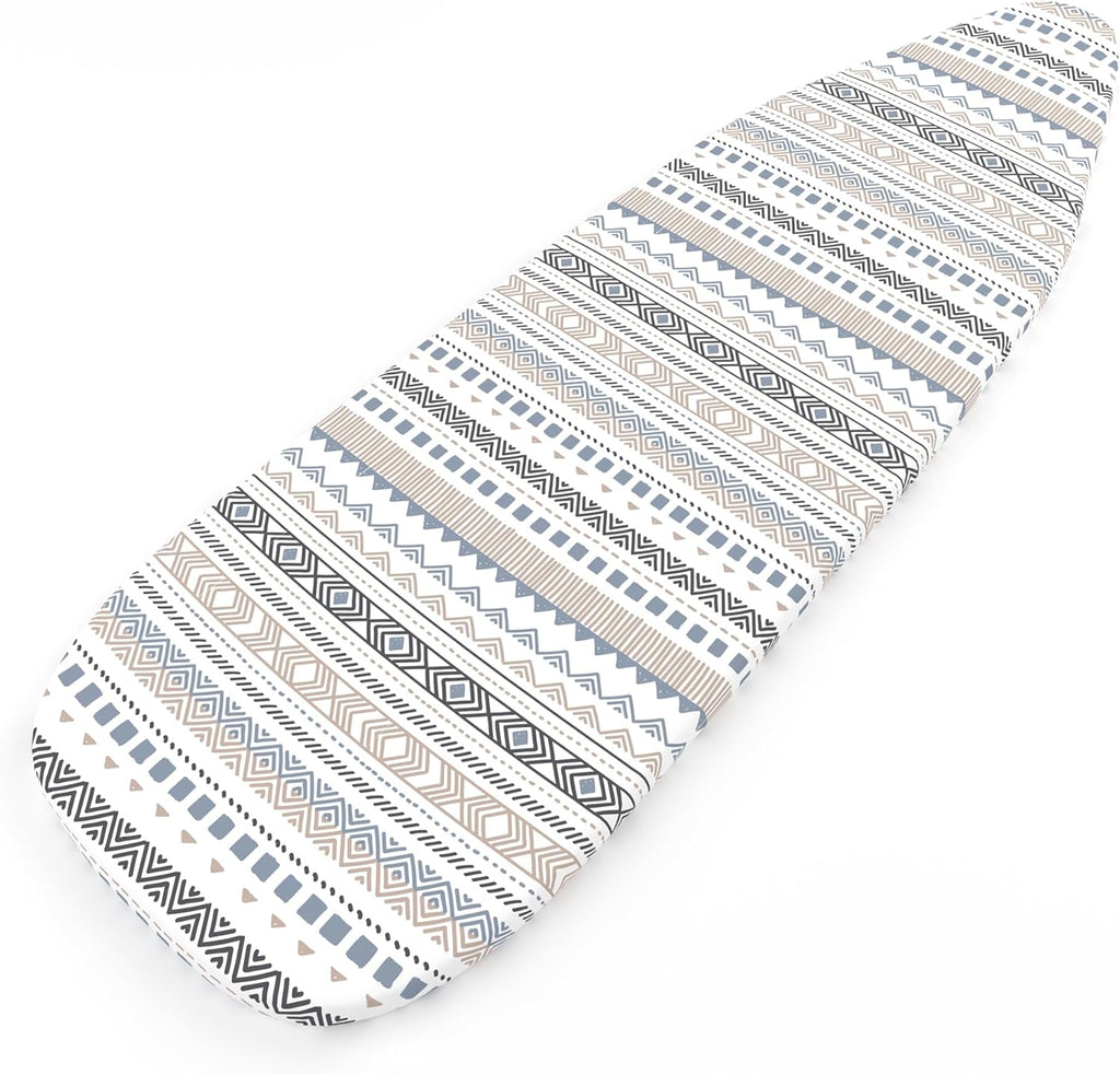 Encasa XO Ironing Board Cover and Pad 49"x18" - Thick 3mm Felt Padding, Drawstring Tightening &