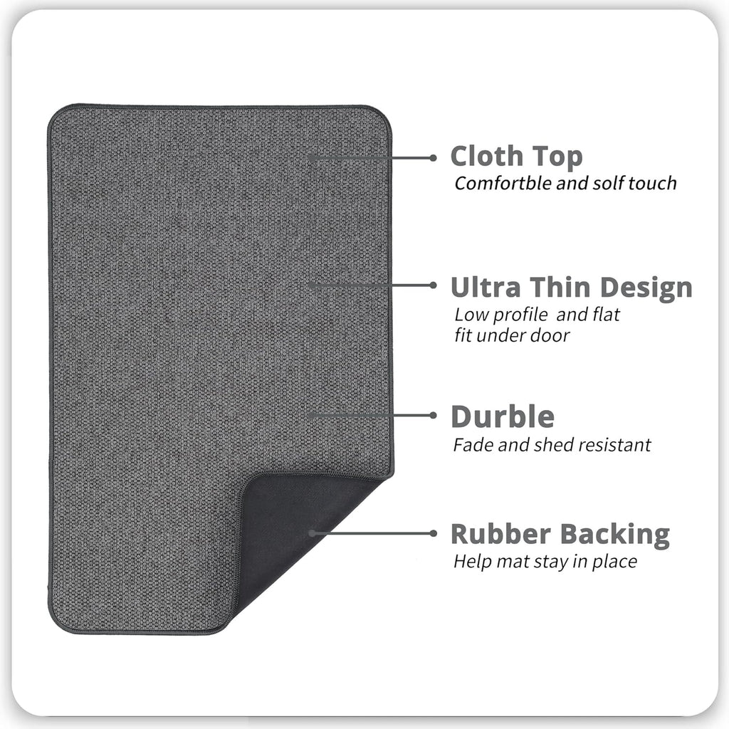 Bath Mat,Ultra Thin Bathroom Rugs,Rubber Bath Mats for Bathroom,No Slip Bath Rugs,Quick Dry,Machine