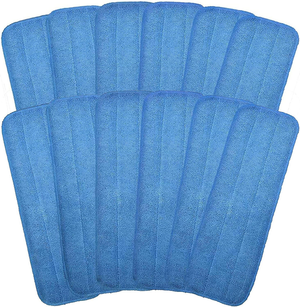 Microfiber Mop Pads, 18.5 x 6.3 Inch Reusable and Washable Spray Mop Pads, Wet and Dry Household