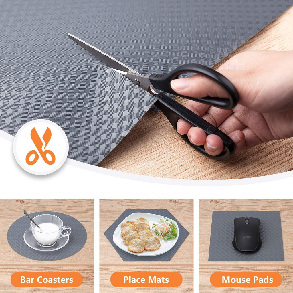 Shelf Liners for Kitchen Cabinets Refrigerator Liners Waterproof Kitchen Cupboard Liner Non-Slip