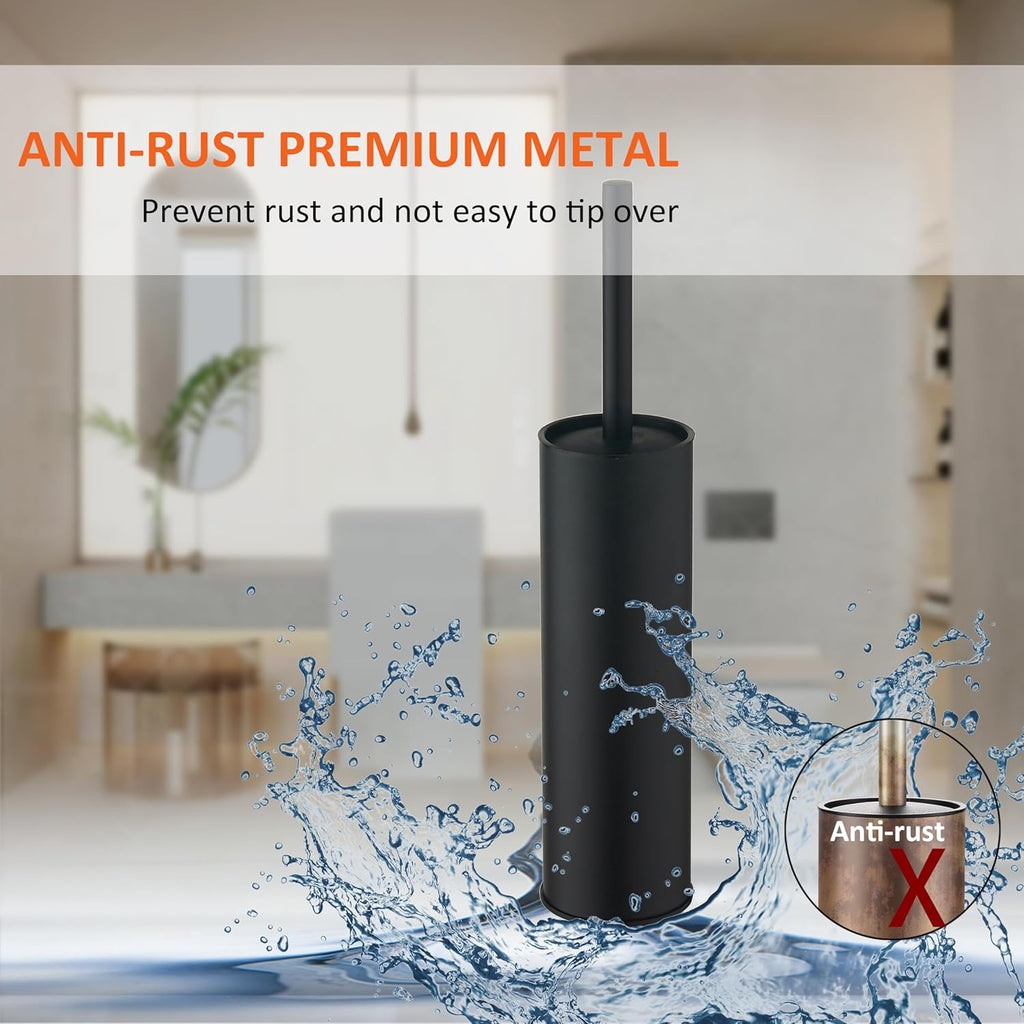 Toilet Brush and Holder Set Premium Material Toilet Bowl Cleaner Free Standing Toilet Bowl Brush