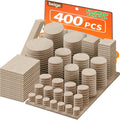 Felt Furniture Pads 400 Pieces, Furniture Pads for Hardwood Floors, Floor Protectors for Furniture