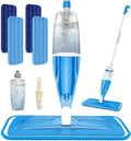 Spray Mop for Hardwood Floors Cleaning: Microfiber Wet Dry Floor Mops with 4 Washable Pads for