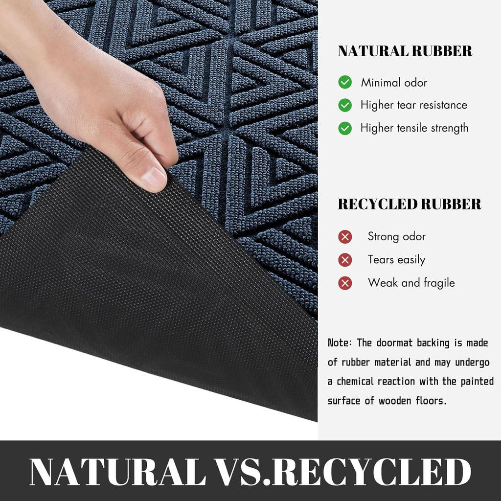 Yimobra Large Door Mat 36x24, All-Weather Waterproof Non-Slip Welcome Matt Outdoor, Heavy Duty Non