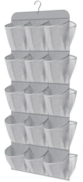 MISSLO 30 Large Pockets Dual Sided Hanging Shoe Organizer for Closet with Rotating Hanger Hanging