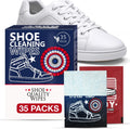 Sneaker Cleaner Wipes 35 Packs Suede Leather Tennis Quick Cleaning Disposable Travel Portable