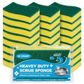 HOMEXCEL 24PK Sponges Kitchen, Heavy Duty Dish Scrubber Sponge for Home