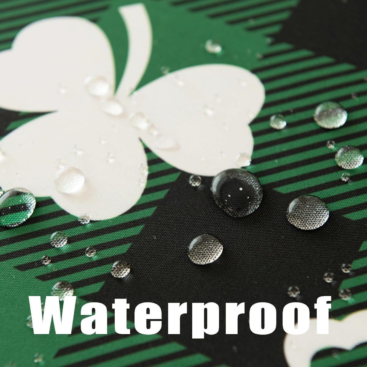 Saint Patricks Day Classic Buffalo Shamrock Tablecloth Fabric - Oblong 58x144 Inch Water Proof
