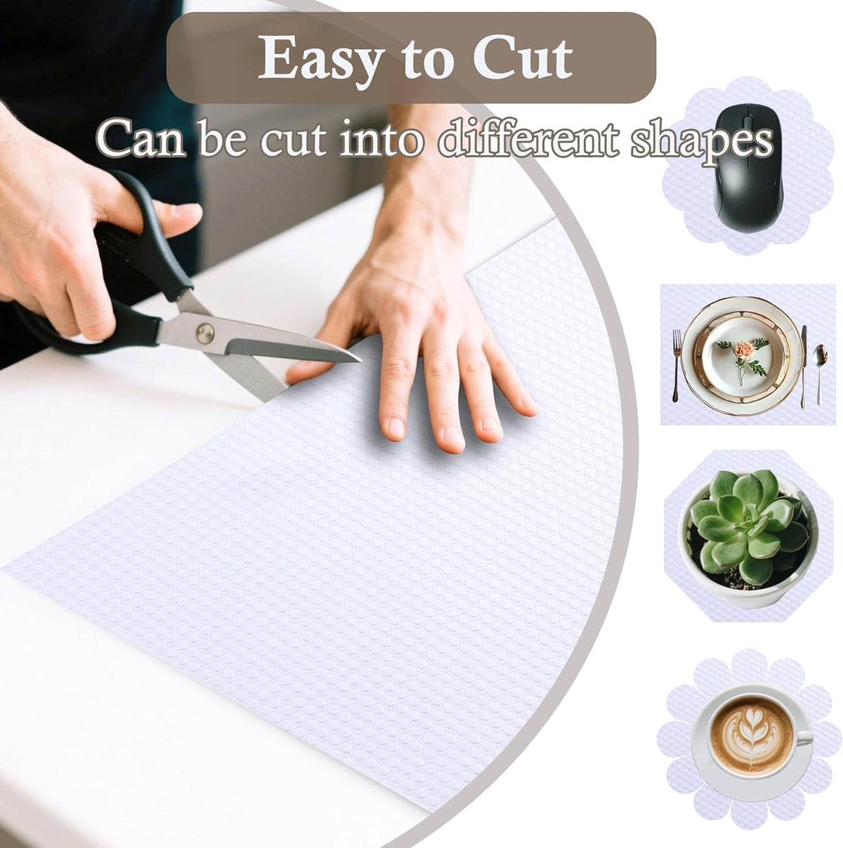 Cabinet Shelf Liners 15 Inch Wide X 20 Ft Kitchen Drawer Liner Non-Adhesive Pantry Cupboard Liner
