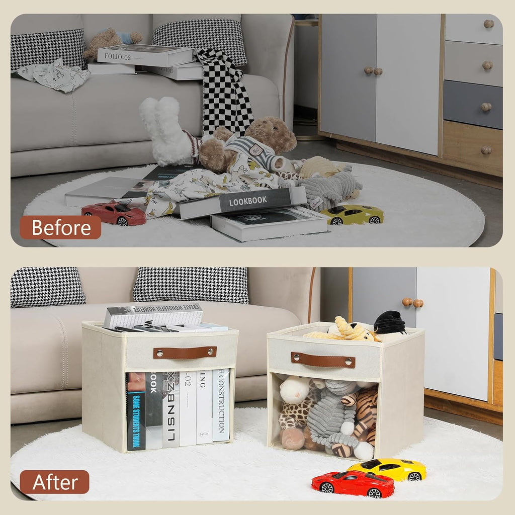 HNZIGE 11 x 11 Storage Cubes Bins for Storage Organizer,Shelf Fabric Storage Bin for Cube
