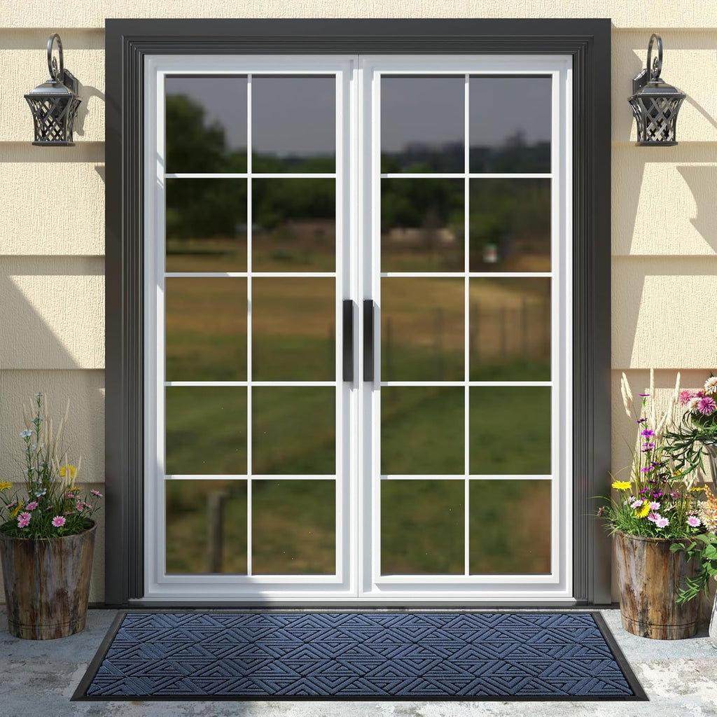 Yimobra Large Door Mat 47x24, All-Weather Waterproof Non-Slip Welcome Matt Outdoor, Heavy Duty Non