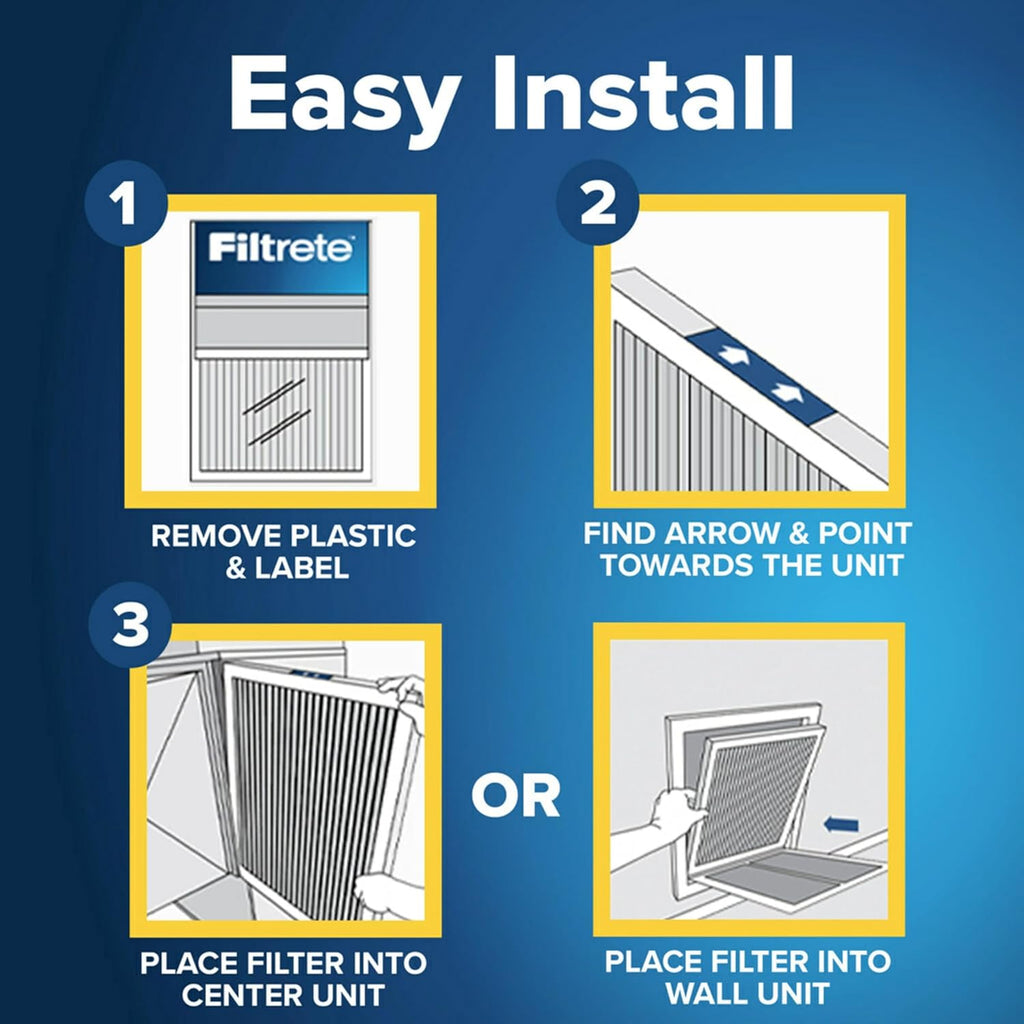 Filtrete 12x30x1 AC Furnace Air Filter, MERV 11, MPR 1000, Micro Allergen Defense, 3-Month Pleated