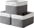 TheWarmHome Storage Basket for Organizing - 15.7x11.8x8.2 inch Large 3 Pack Collapsible Storage