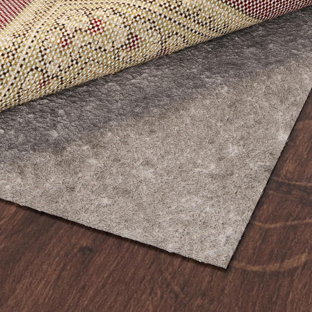 Ottomanson 3' x 4' Non-Slip Rug Pad Gripper 1/4 Inch Thick Dual Surface Felt + Rubber Gripper
