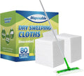 SUZZYVINE Dry Sweeping Cloths Dry Pads Refills 80 Count Dry Mop Refills for Floor Mopping and