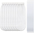 32-Piece Lint Trap and Cable Ties Set for Washing Machine, Includes 8 Nylon Mesh Lint Traps and 24
