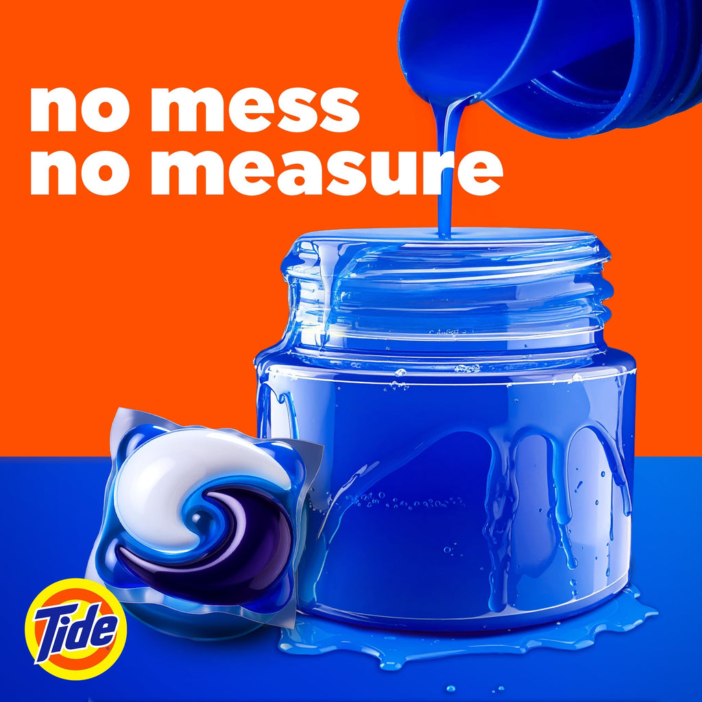 Tide PODS laundry detergent pacs, 3-in-1 Stain Remover, Odor Fighter, Color Protector, 112 Count