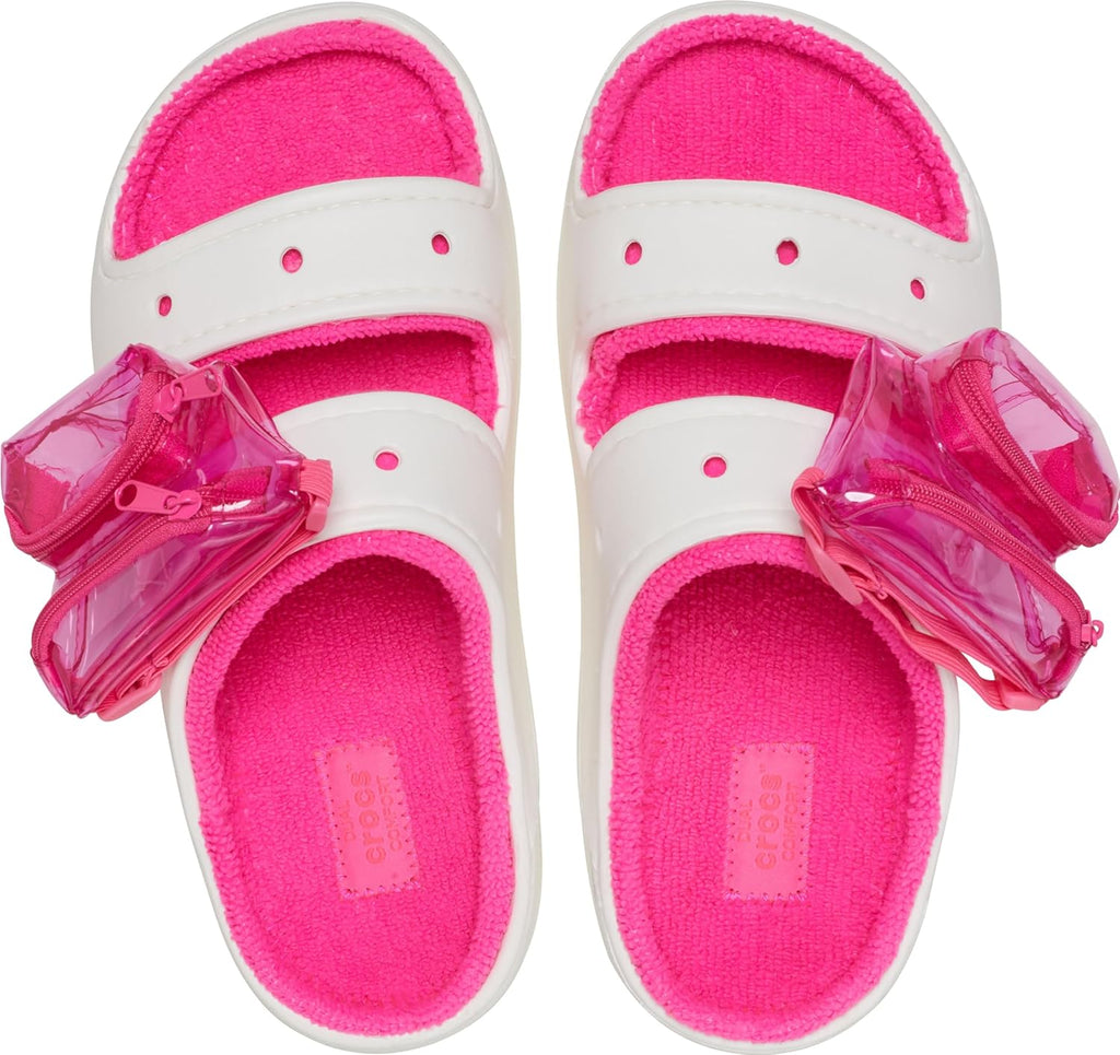 Crocs Unisex Adult Classic Cozzzy Towel Sandals, Fuzzy Slippers and Slides
