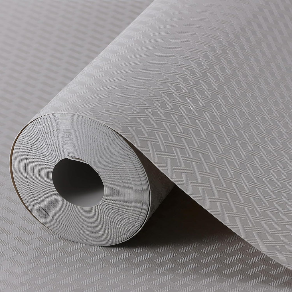 Light Gray Shelf Liners for Kitchen Cabinets Refrigerator Liners Waterproof & Oil-Proof Kitchen