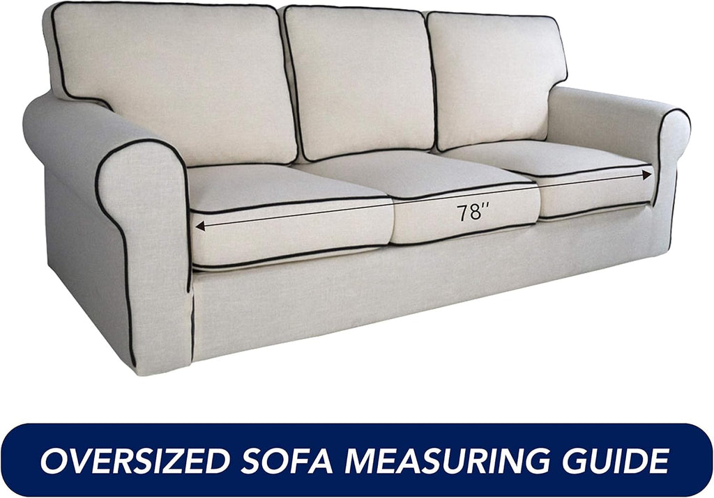 PureFit Reversible Quilted Sofa Cover, Water Resistant Slipcover Furniture Protector, Washable