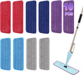 10 Pack 16.5 inch Reusable Mop Pads Microfiber Spray Mop Replacement Heads for Wet/Dry Mops
