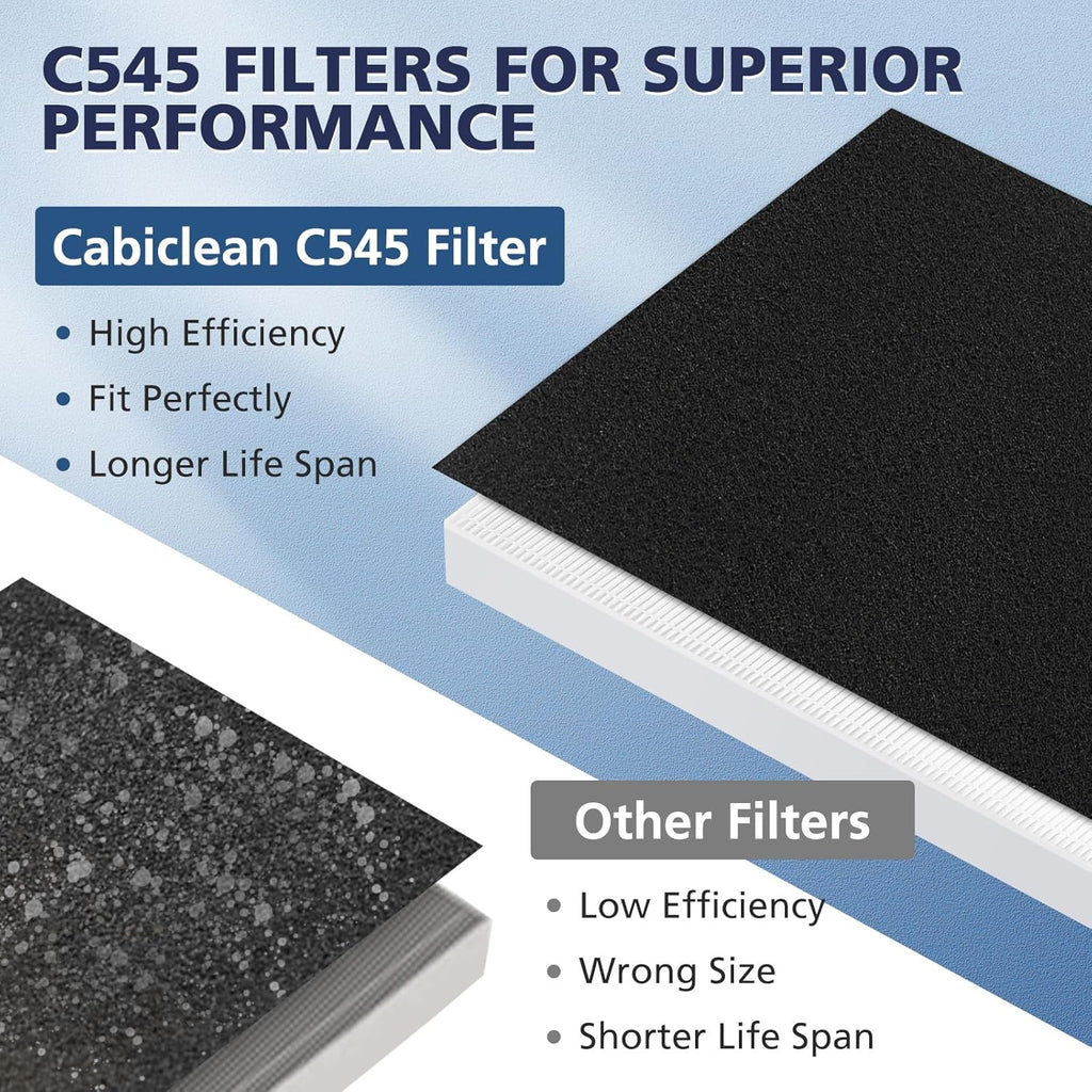 2 Pack C545 HEPA Replacement Filter S Compatible with Winix C545 Air Purifier, Replaces Part